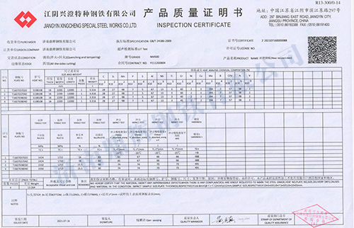 興澄特鋼NM500  16mm 